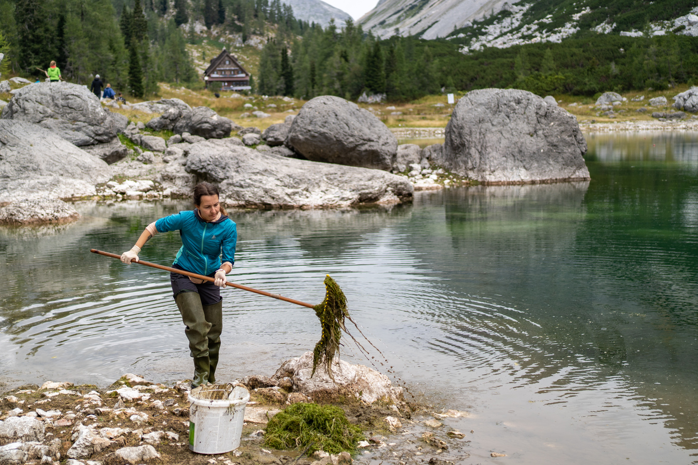 dvojno_jezero_odstranjevanje_alg_foto_cipra_slovenija