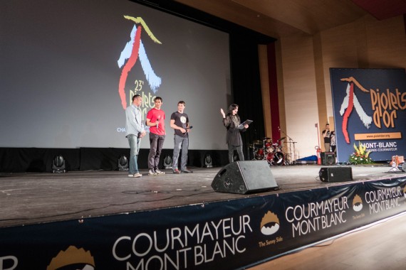Slovenski alpinisti na podelitvi zlatega cepina 2015