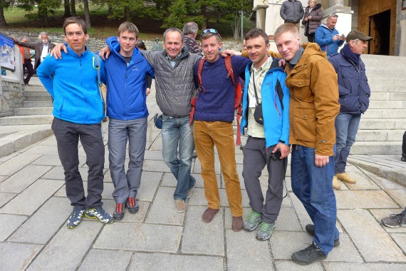 Aleš Česen, Luka Lindič, Marko Prezelj, Tommy Caldwell, Aleksander Gukov in Aleksej Lončinski