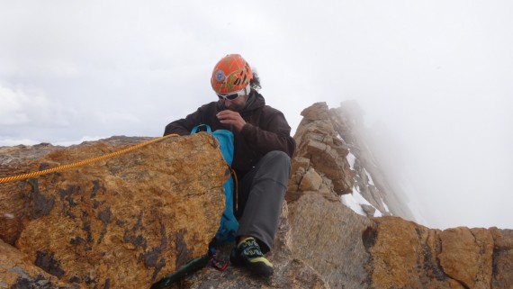 Tomaž Žerovnik na vrhu Chakdor Ri (6193 m).