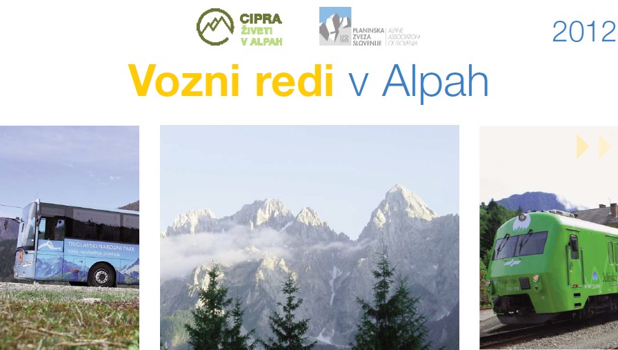 Vozni redi v Alpah 2012